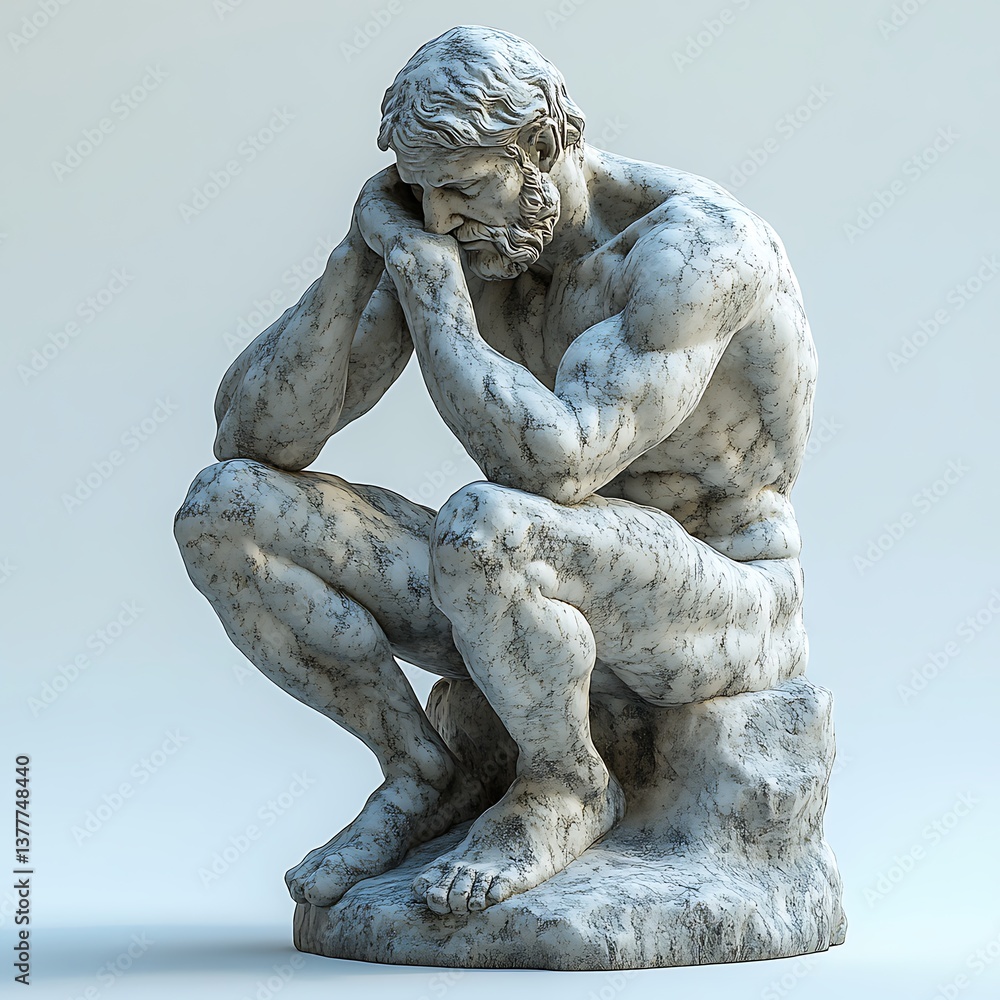 The Thoughtful Pose of The Thinker Sculpture in Classical Art The Thoughtful Pose of The Thinker Sculpture in Classical Art