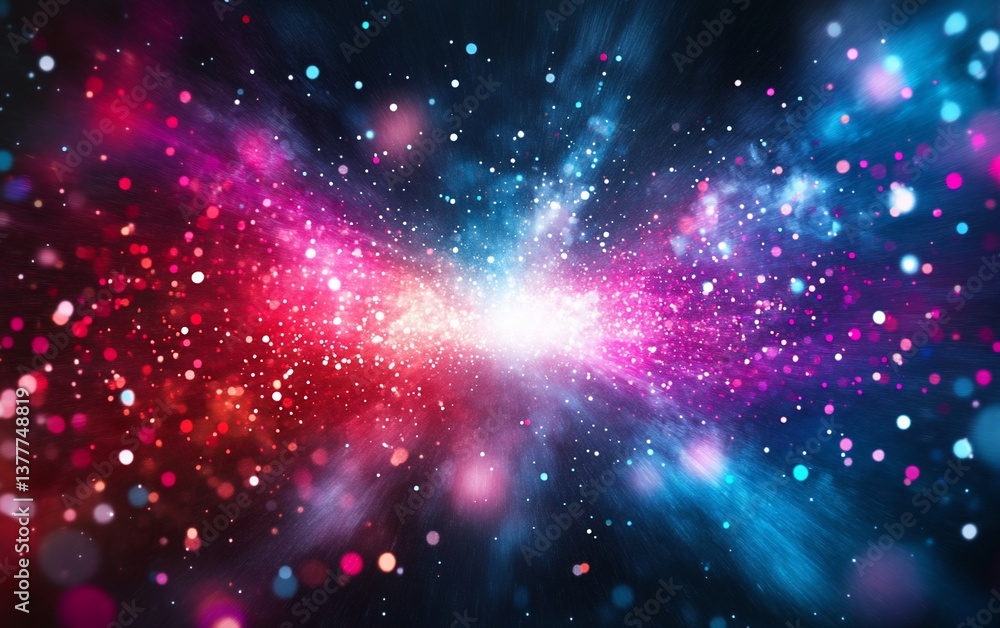 Fototapeta premium Vivid dots burst