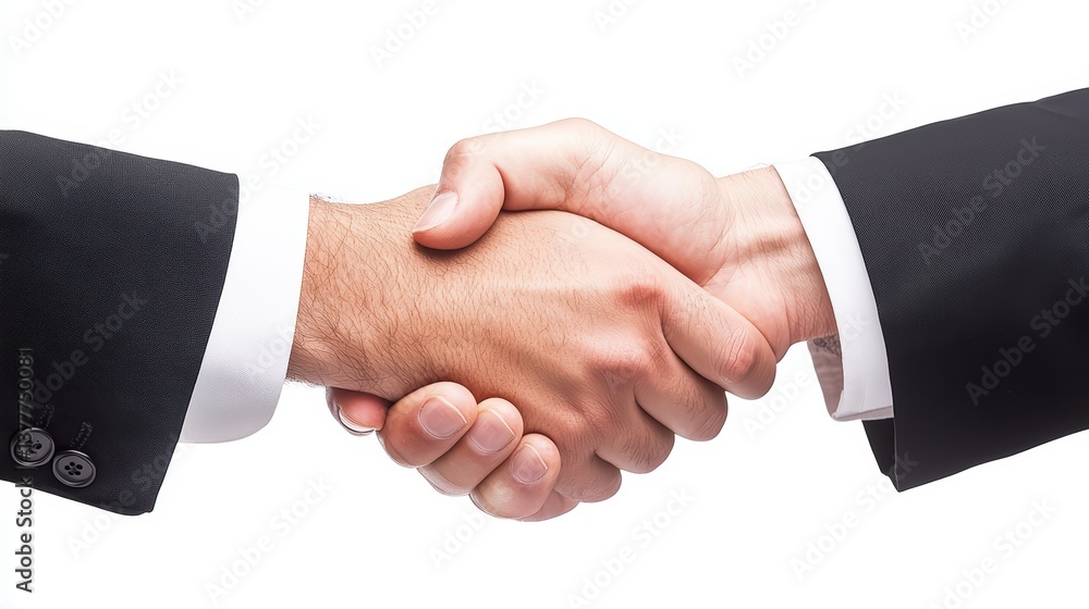 Business partners making agreement with handshake Business partners making agreement with handshake