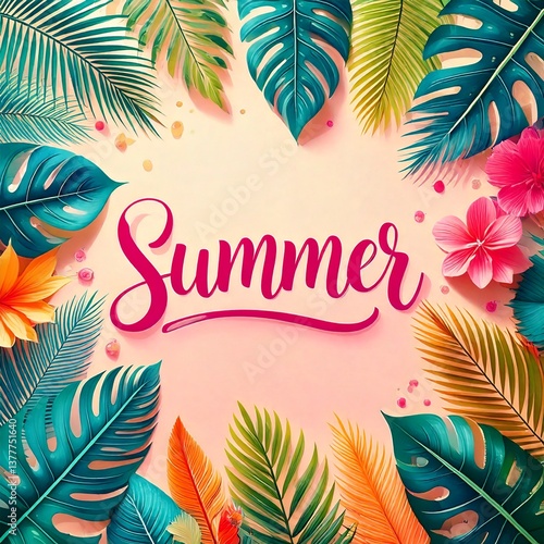 Summer background with 