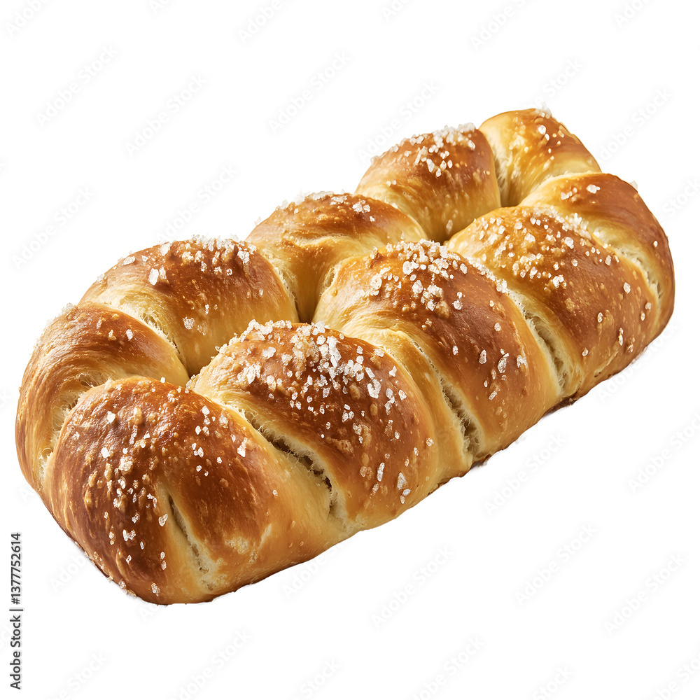 A fresh and delicious croissant isolated on a white background A fresh and delicious croissant isolated on a white background