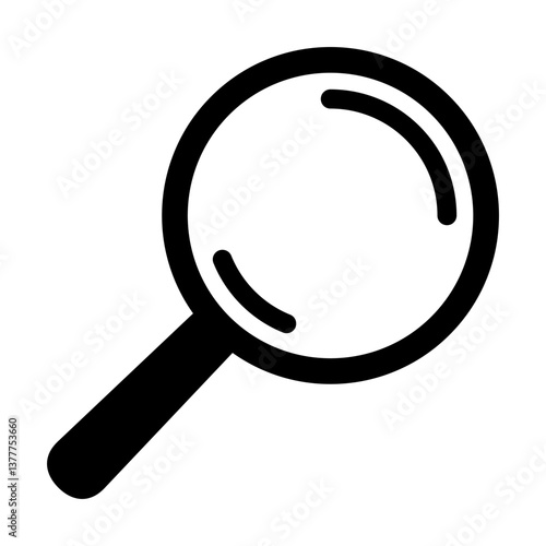 Search icon. Magnifying glass icon, loupe icon.