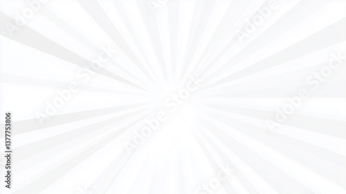 White radial burst background with subtle light rays