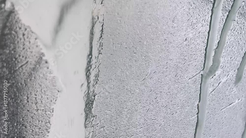 Car Wash Water Jet Cleaning Car Window Inside View