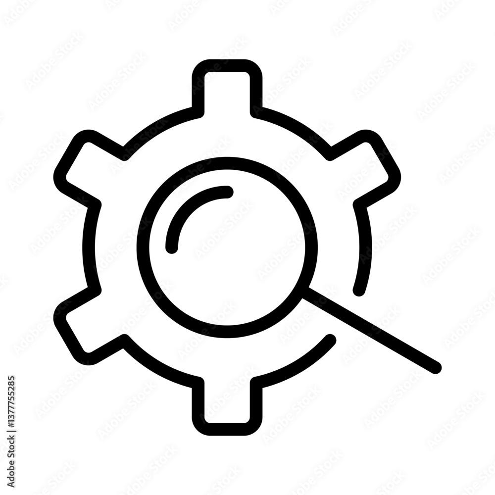 Gear search settings icon symbol Gear search settings icon symbol