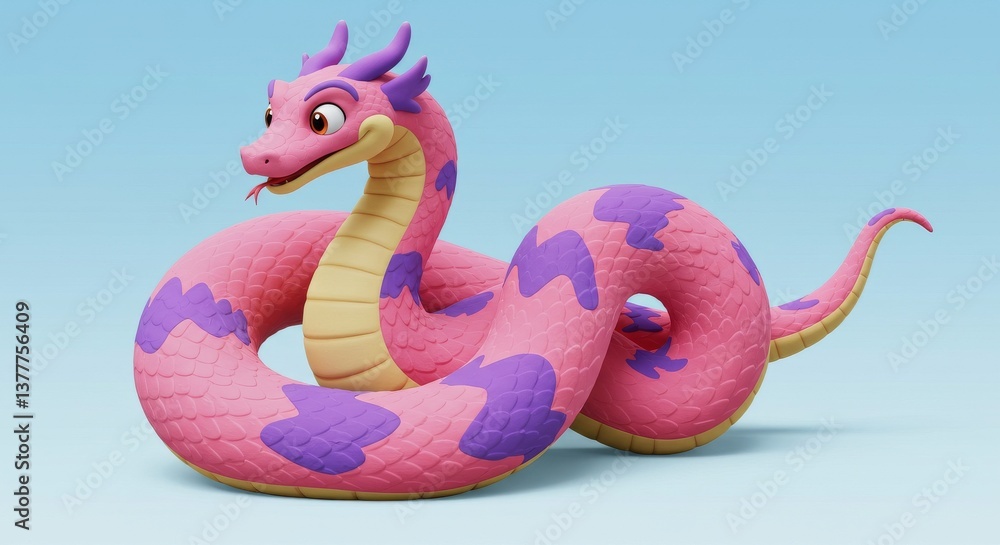 Fototapeta premium Pink inflatable pool toys