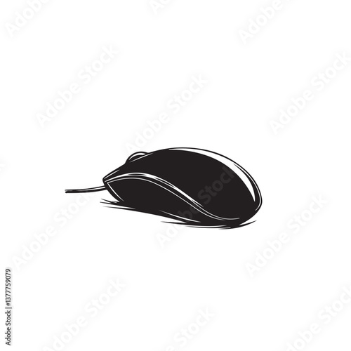 computer mouse,graphics,black and white,vector
