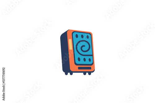 Logo design of a vending machine, symbolizing convenience, snack options, and automation, often with a modern, clean design that highlights accessibility and ease of use.

