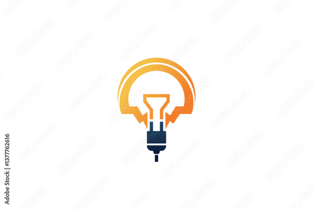Logo design of a lightbulb combined with a power plug, symbolizing energy, innovation, and power, often with a modern, clean design that represents creativity and electricity.
Logo design of a lightbulb combined with a power plug, symbolizing energy, innovation, and power, often with a modern, clean design that represents creativity and electricity.