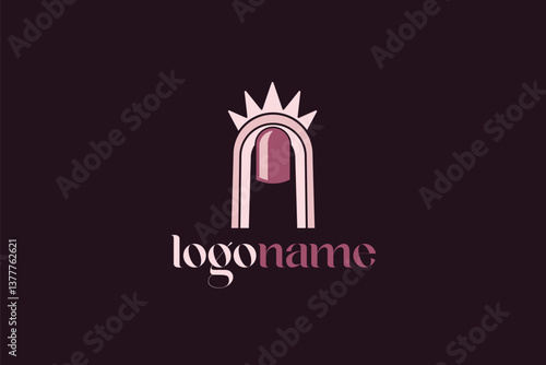 Logo design for a nail salon, symbolizing beauty, elegance, and personal care, often with delicate lines, vibrant colors, and a chic aesthetic.

