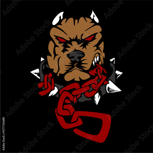aggressive pitbull