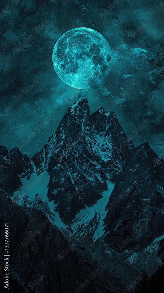 Fototapeta premium A planet Earth with a dark blue background
