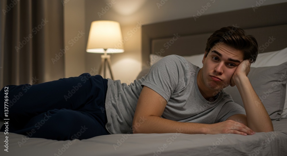 Person relaxing interior Person relaxing interior