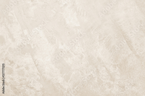 Colour old concrete wall texture background. Close up retro plain cream color cement wall background texture. Design paper vintage parchment element.