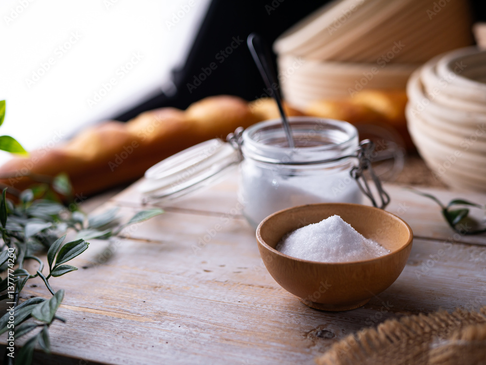 Εκτύπωση καμβά Erythritol a sugar substitutes sweetener for diet low-calorie food