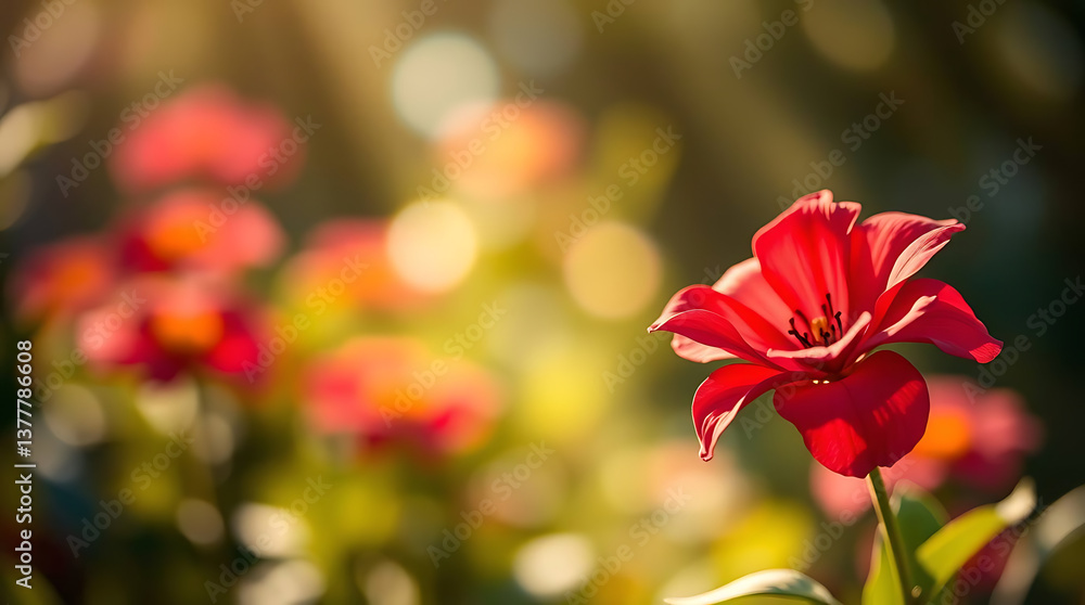 Obraz premium beautiful natural floral background, different kind of floral, created by generative ai