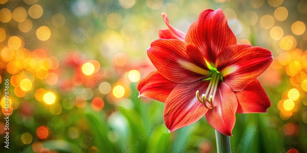 Stunning Red Amaryllis Bokeh Bloom Garden Photography - High Resolution Image Stunning Red Amaryllis Bokeh Bloom Garden Photography - High Resolution Image