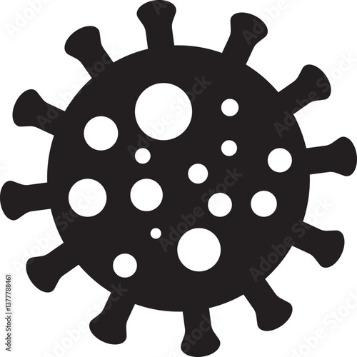 virus bacteria icon sign vector