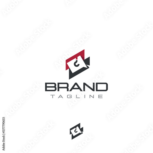 Metallurgical company plant factory Industry metal  steel vector logo