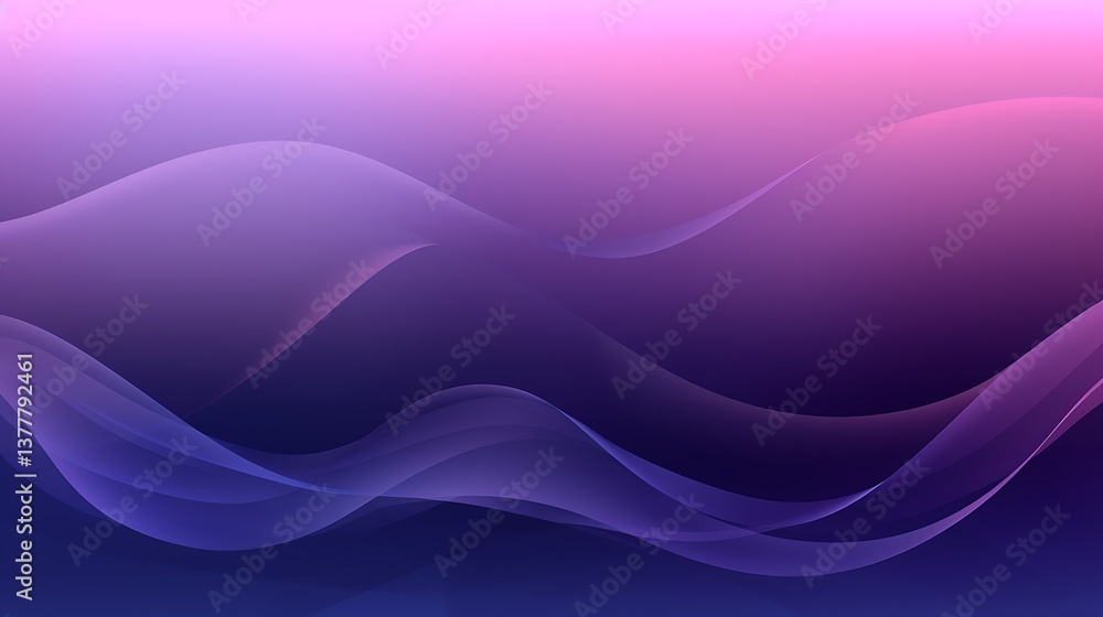 Fototapeta premium Abstract Purple and Pink Wave Background Design