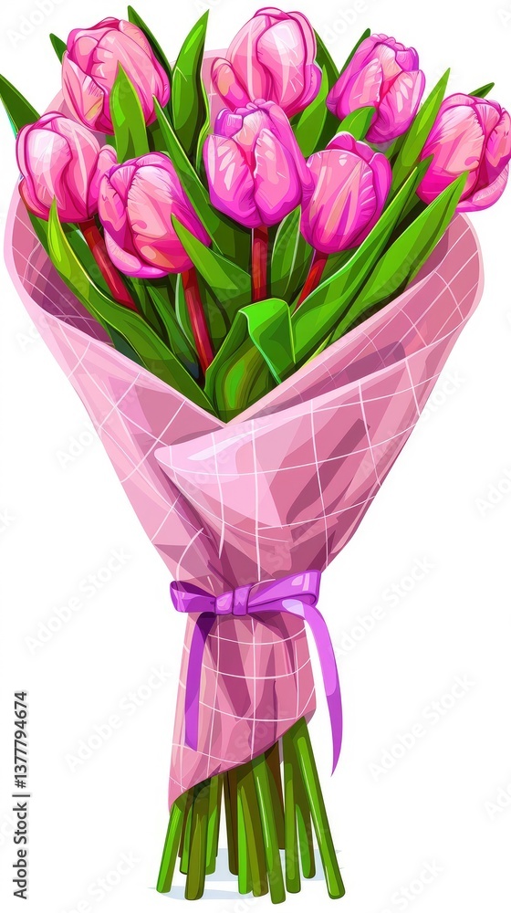 Obraz premium a bouquet of tulips 