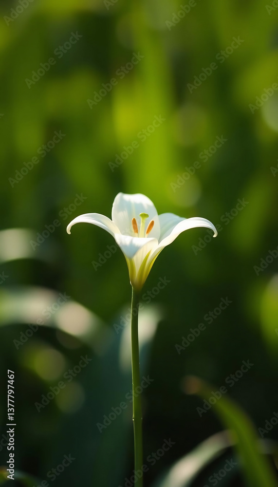 Obraz premium Single White Lily