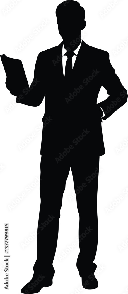 silhouette of a businessman silhouette of a businessman