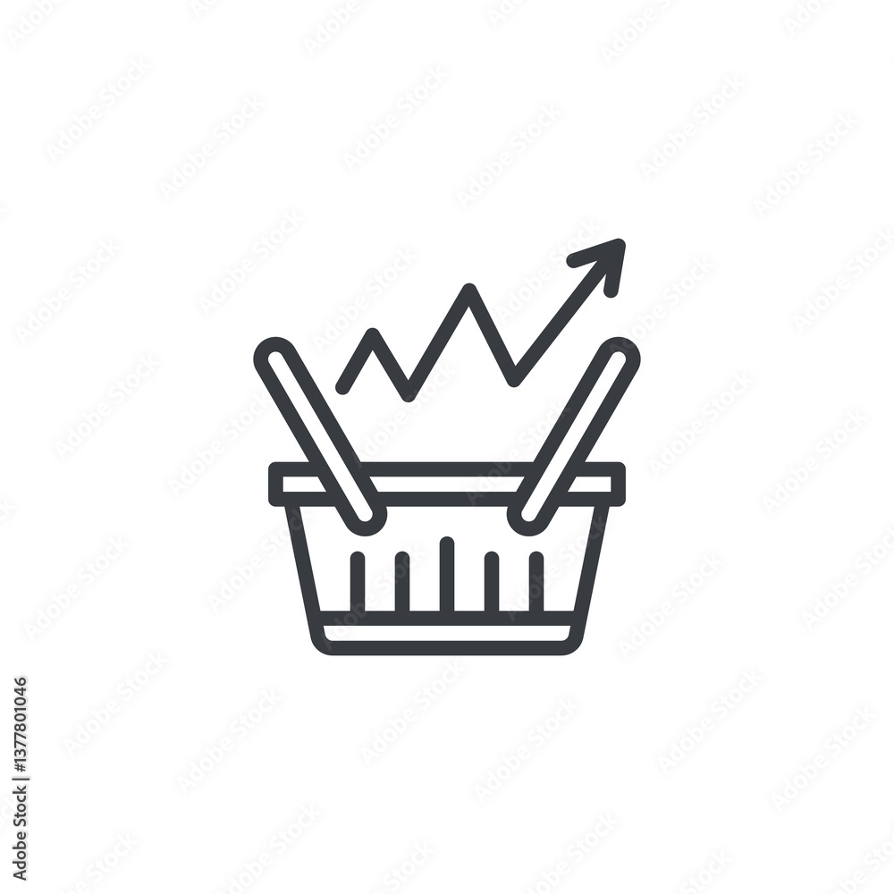 Demand Forecasting line icon Demand Forecasting line icon