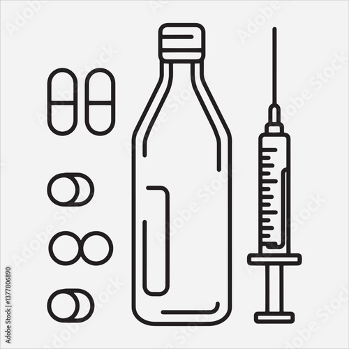 Vector Design Steroids Icon
