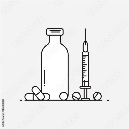 Vector Design Steroids Icon