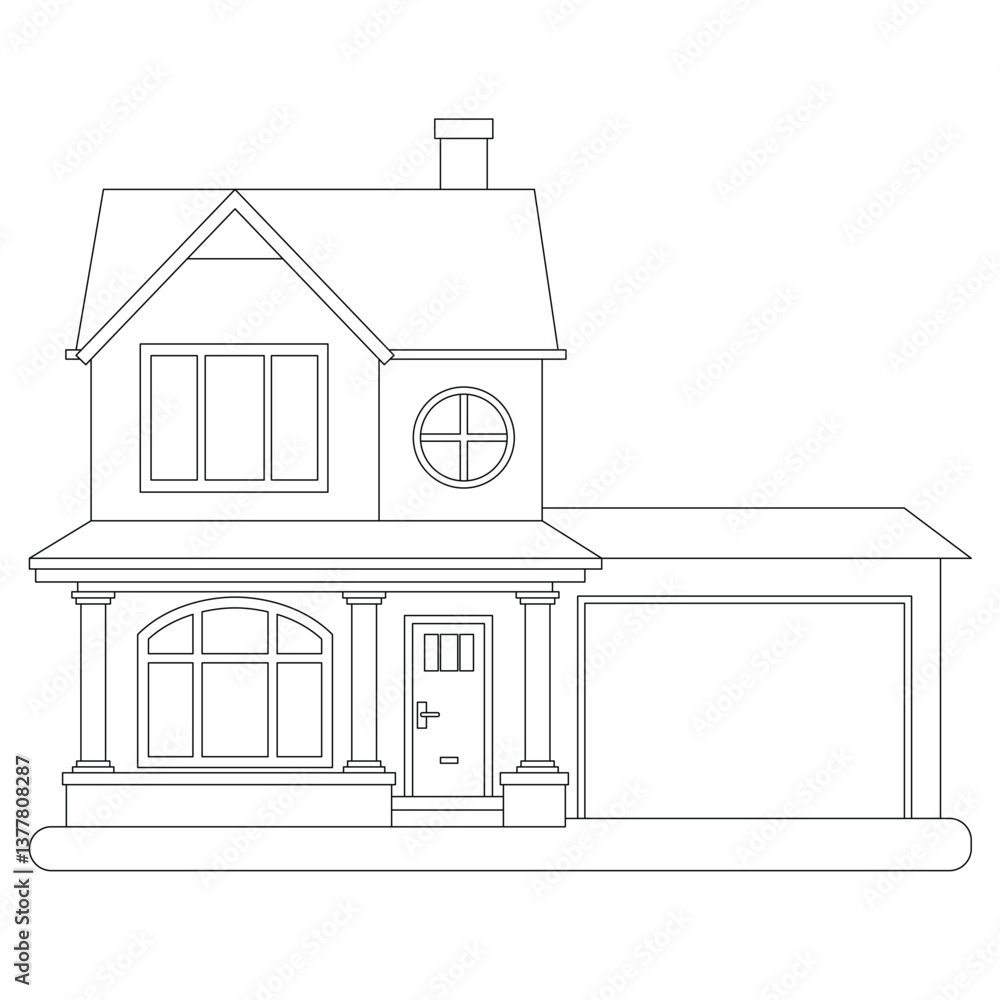 The Line Art of House The Line Art of House