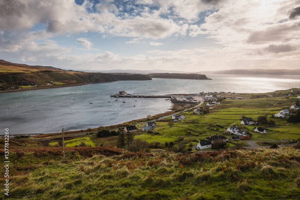 The Isle of Skye’s autumn landscapes blend golden moors, misty peaks, and rugged coastlines. A land of dramatic beauty, where nature’s wild spirit thrives.