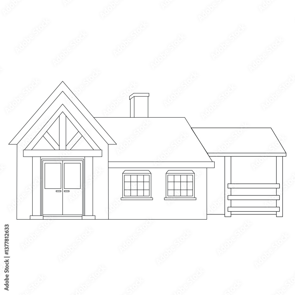 The Line Art of House The Line Art of House