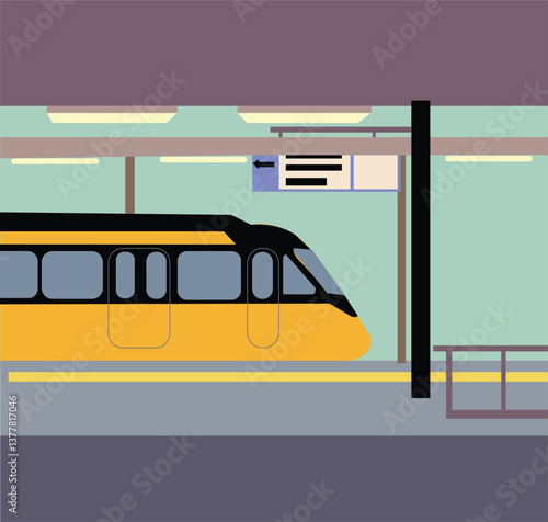 train at the station.High speed intercity passenger train on the railway station. 