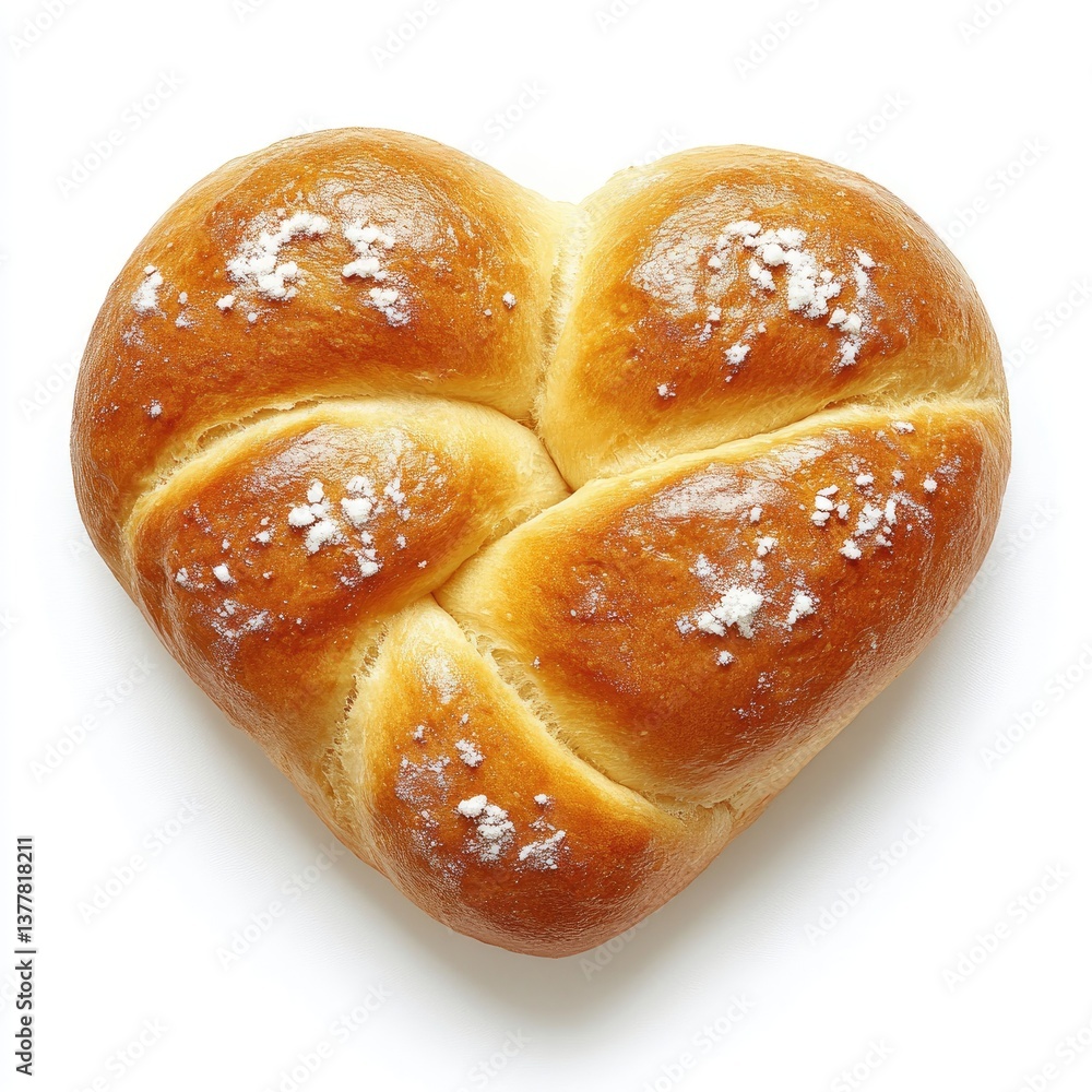 Heart-shaped baked good