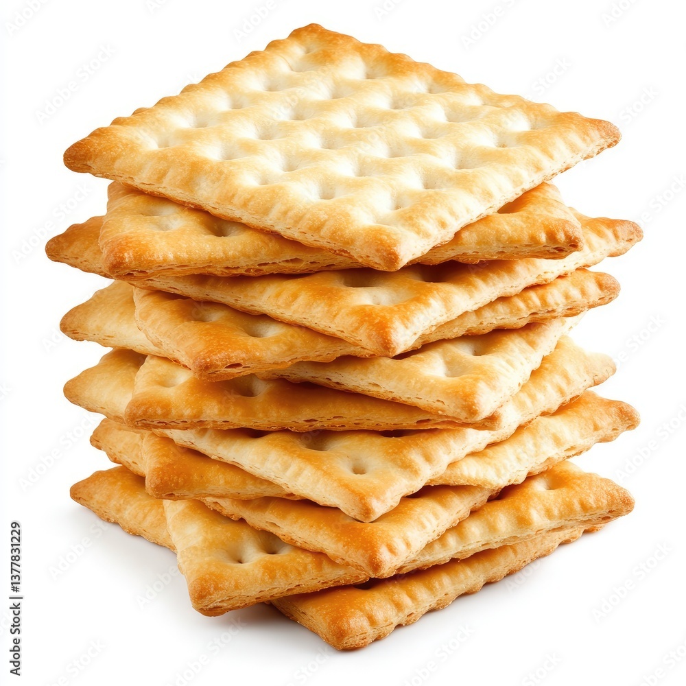 Stack of crispy crackers (2) Stack of crispy crackers (2)