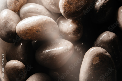 Bild auf Leinwand stone background texture with light beam for use in presentation, graphic design