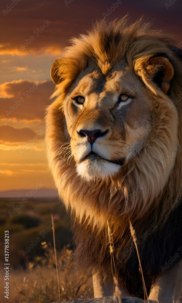 Fototapeta premium portrait of a lion