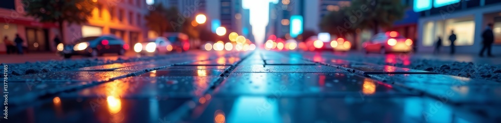 Close-up of business tiles with abstract city design, business, city, pattern Close-up of business tiles with abstract city design, business, city, pattern