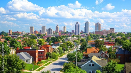 Springfield, Missouri: A Skyline View of Cityscape and Residential Neighborhood
