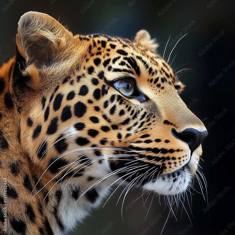 Obraz premium leopard, animal, illustration, background