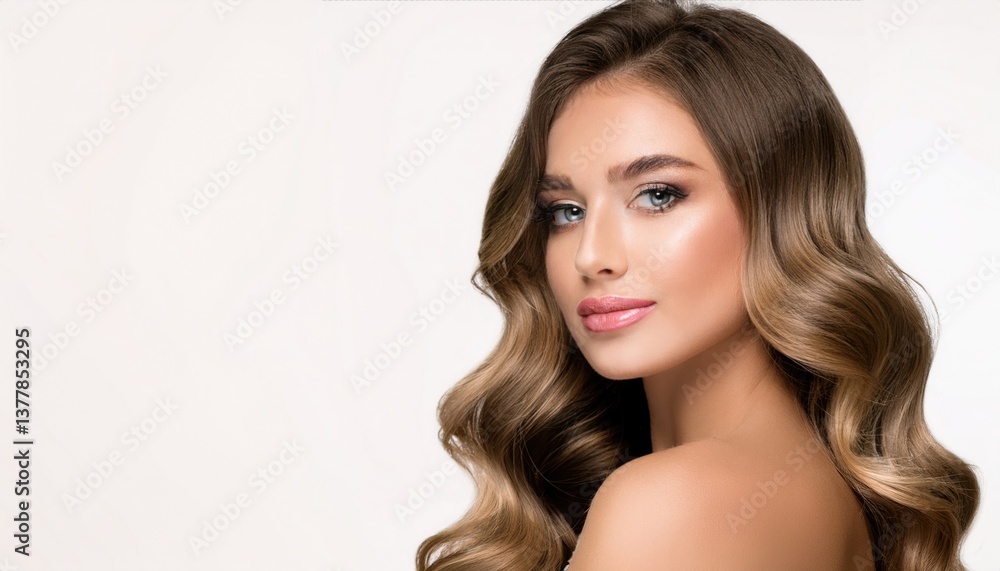 Radiant natural makeup style with light mascara and soft waves Radiant natural makeup style with light mascara and soft waves