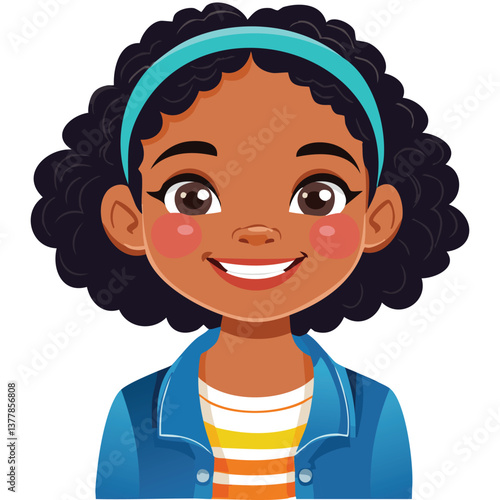 Portrait of a Happy Smiling Girl