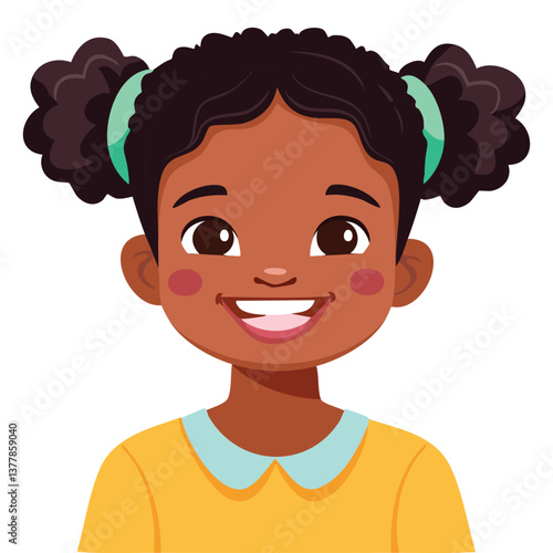 Portrait of a Happy Smiling Girl