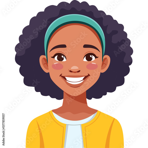Portrait of a Happy Smiling Girl