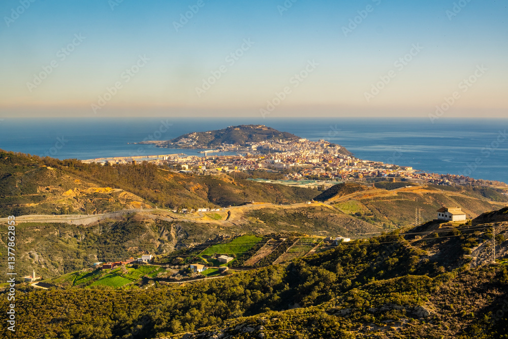 Beautiful landscape of Ceuta in Spain, Africa