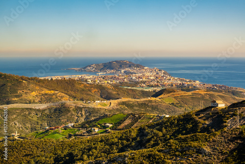 Obraz na płótnie Beautiful landscape of Ceuta in Spain, Africa w salonie