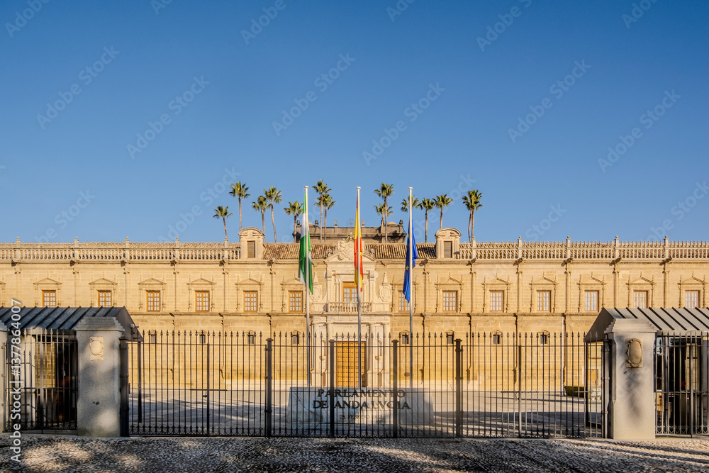 view of Andalusian parlament in Seville, Spain