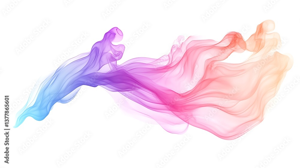 Colorful Smoke Swirls with Abstract Design. Colorful Smoke Swirls with Abstract Design.