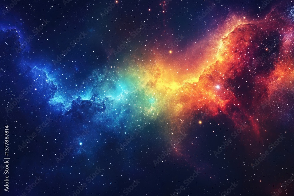 Fototapeta premium Colorful nebulae in deep space (1)